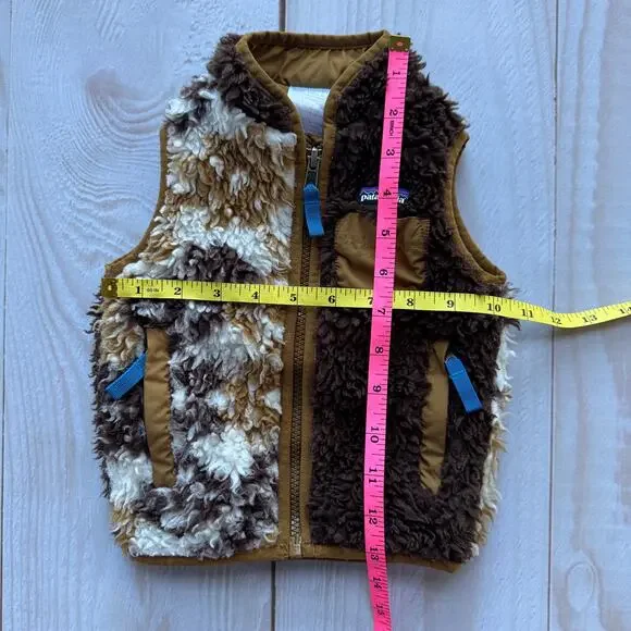 Patagonia Vest Jacket Baby 12M Sherpa Deep Pile Retro X Fleece‎ Outdoors Hiking - Picture 3 of 5